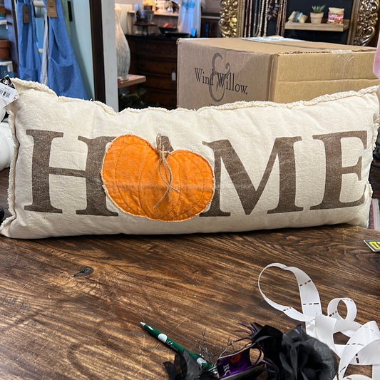 #c321 Canvas Pumpkin Home Pillow
