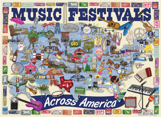 Music Festivals Across America Jigsaw Puzzle
