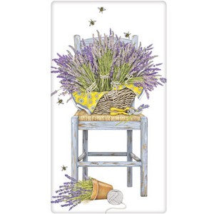 Lavender Chair Bagged Towel