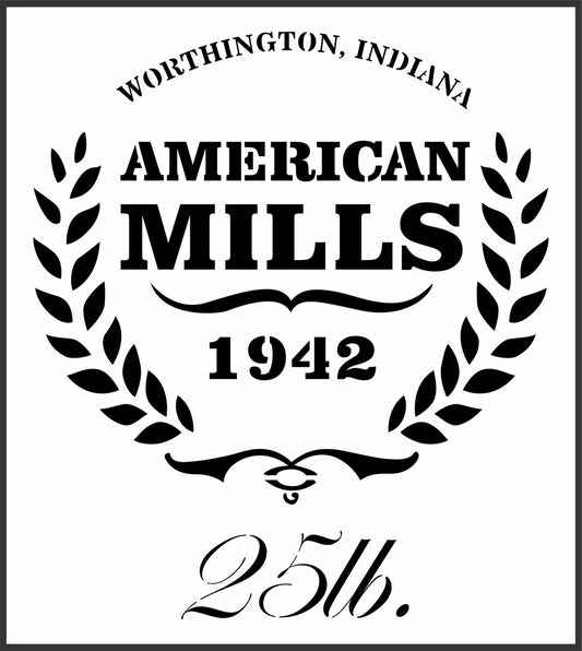 JRV American Mills Stencil