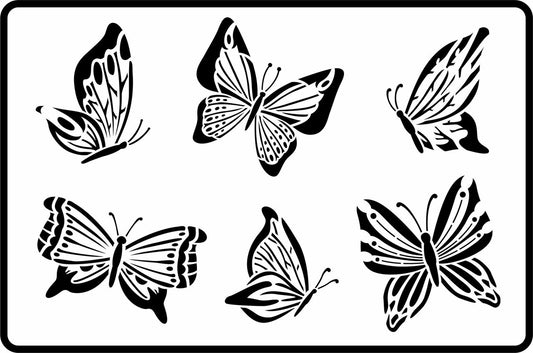 JRV Butterflies Stencil