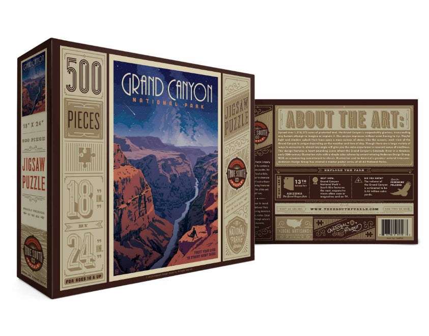 True South Grand Canyon - Starry Night Puzzle