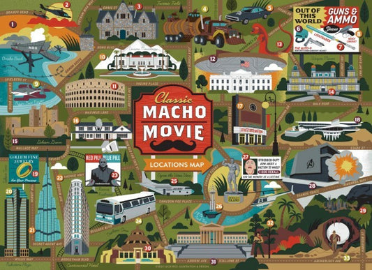 Macho Movies Jigsaw Puzzle