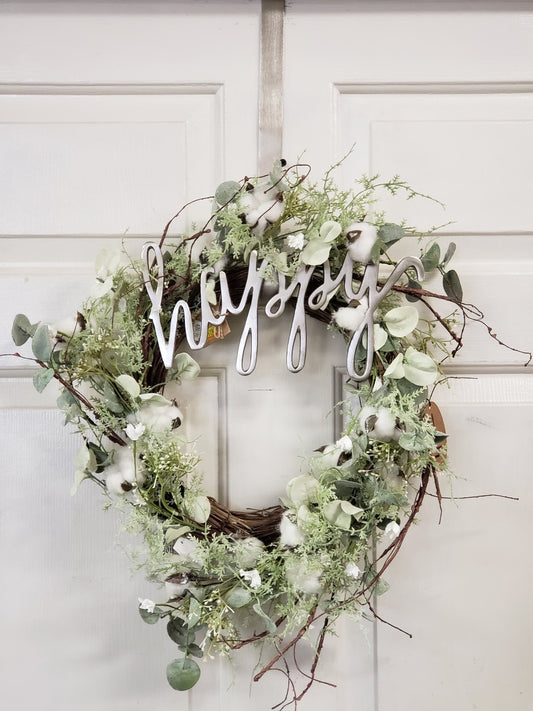 Happy Wreath Door Hanger