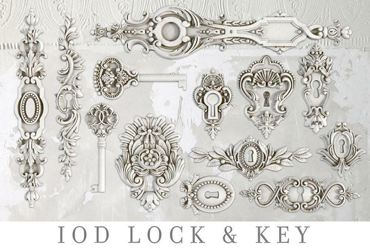Lock & Key 6x10 Decor Moulds