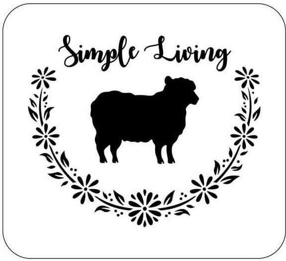 JRV Simple Living Stencil