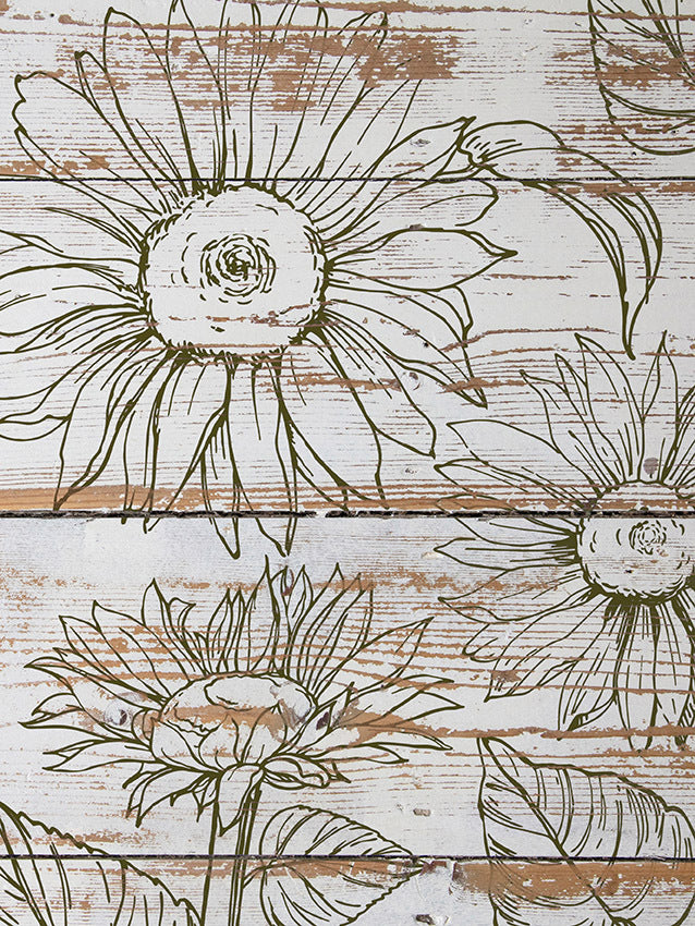 Sample of IOD Sunflowers Stamp
