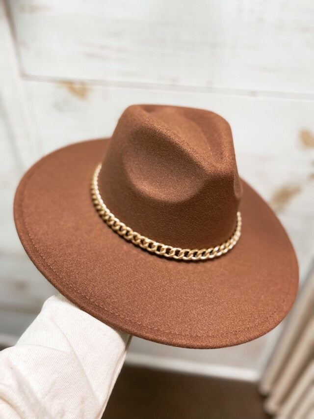 The Selah Chain Hat- Brown