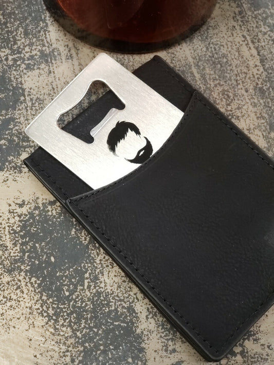 Wallet w- Bottle Opener-Black