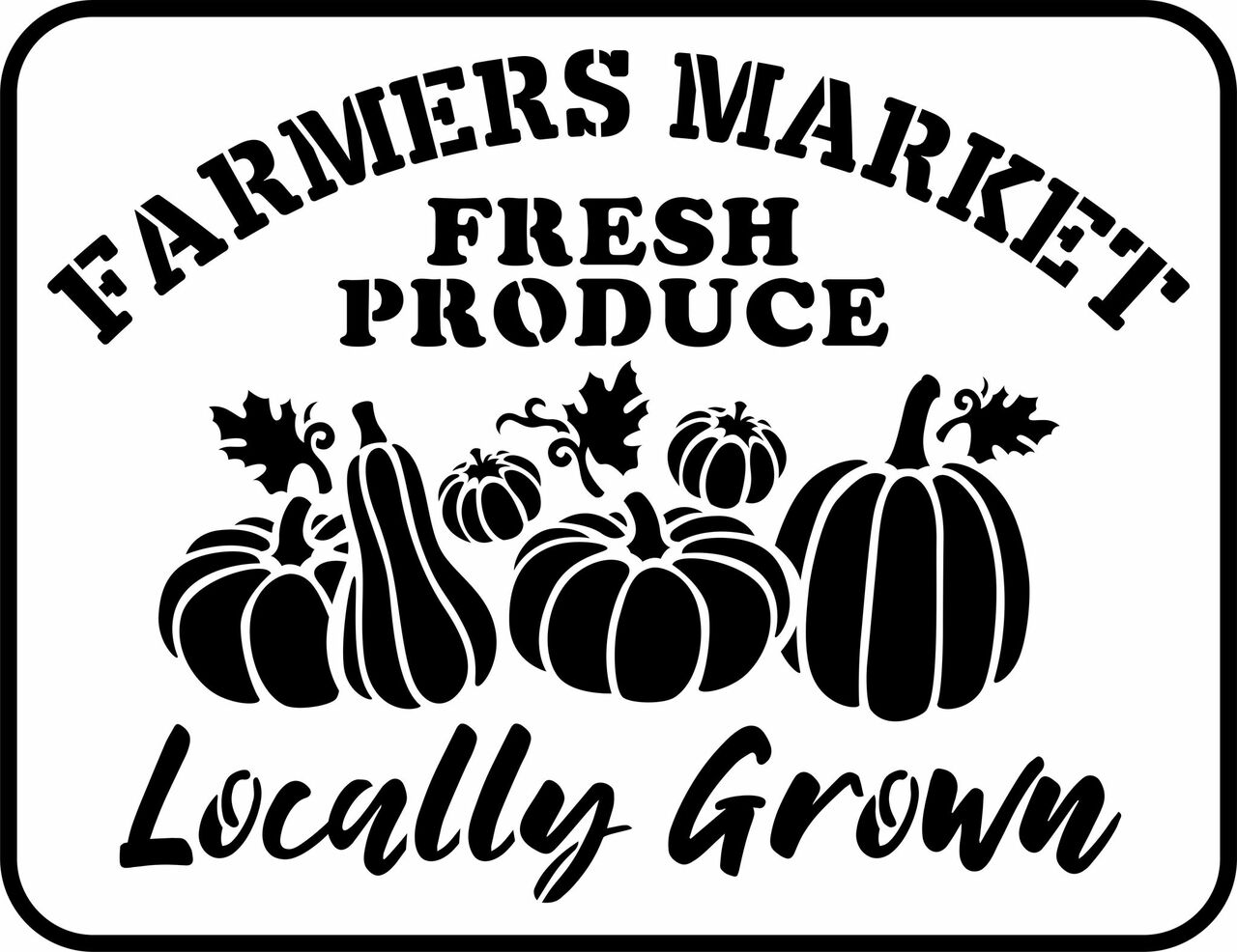 JRV Farmer's Market Stencil